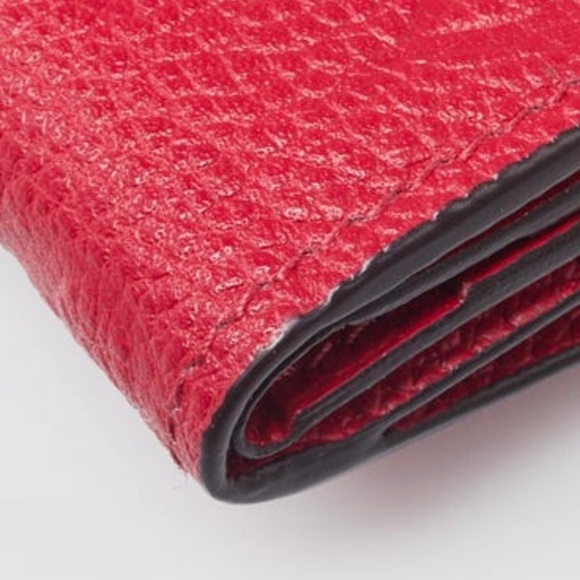 LOUIS VUITTON Scarlet Red Monogram Empreinte Leather Zoe Mini Trifold Wallet - Picture 3 of 10